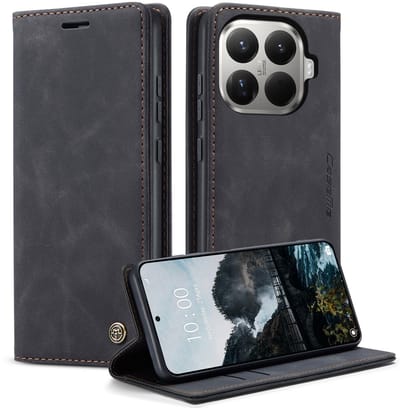 CaseMe Hoesje - Geschikt voor Xiaomi 15T Pro Hoesje - CaseMe 013 Book Case - Zwart