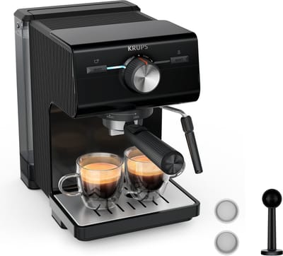 Krups Authentic XP381810 - coffee machine - 15 bar - black
