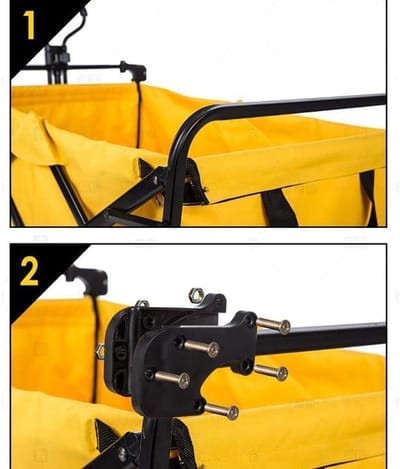 Winkelwagen Luifel - Trolley Afdekking - Bescherming Buiten - Waterdicht Oxford Doek - 90*50cm - Zwart
