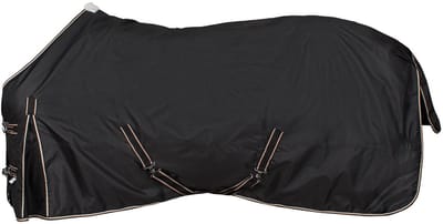 Pagony Fleece Gevoerde Outdoordeken - Paardendeken - Maat: 175 - Zwart - Polyamide