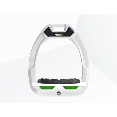 Veiligheidsstrengen voor paardrijden Hellend Ultra Grip Wit/Wit/Groen Flex-On Safe-On