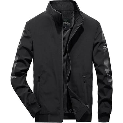 Nouvelle veste d'automne et d'hiver pour homme Veste décontractée tendance pour jeune homme Grande taille ample Veste pour homme 4XL black