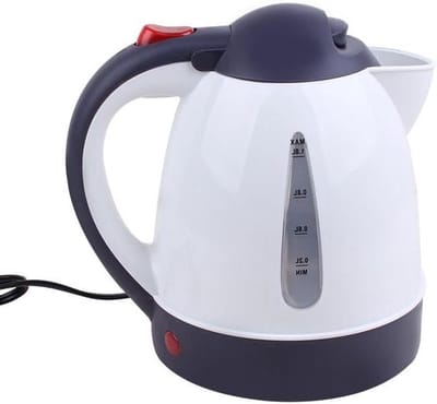 Elektrische waterkoker - Draagbare ketel - Warme dranken onderweg - Automatische uitschakelfunctie - 1000 ml - Wit