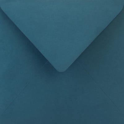 Gladde blauwe enveloppen A5 - 153 x 153 mm - 25 stuks - NK natgelijmde - 120 gram - Aster Color - Netuno