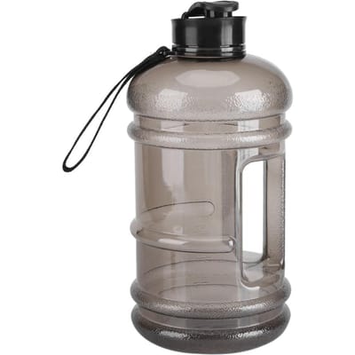 Bouteille d'eau 2,2L Bouilloire Tasse de sport Camping Gym Grande capacité Extérieur Noir Black gray