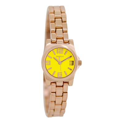 Rosé goudkleurige OOZOO horloge met rosé goudkleurige roestvrijstalen armband - C5790