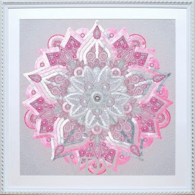 Borduurpakket met kralen/parels - VDV - Cushion - Kussen - 40 x 40 cm - Mandala