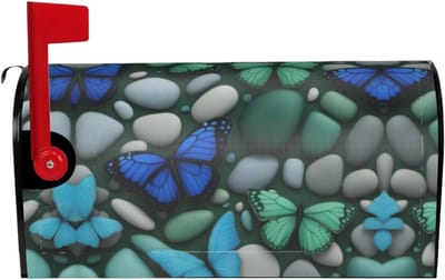 Brievenbushoezen - Brievenbus decoratie - Buiten personaliseren - Magnetische bevestiging - 53 x 46 cm - Zwart