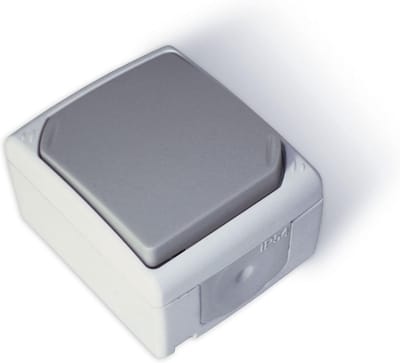 Waterdichte Drukknop Opbouwmontage Buiten IP54 - Eenvoudige Aansluiting