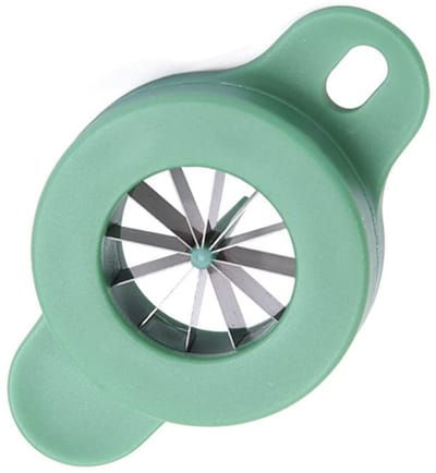 Dailygoods- Uiensnijder Roestvrij Staal - Groentesnijder - Multifunctioneel - Eenvoudig te Bedienen - Duurzaam - 8 cm x 4,5 cm