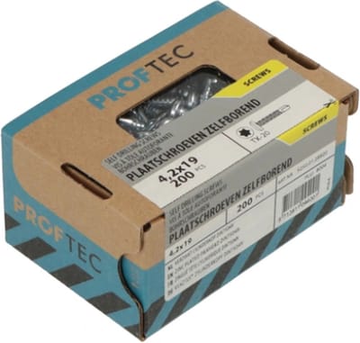 Proftec zelfb. Plaatschroef 4.2x16mm verz. TX20 CK (200)