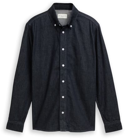 Tom Tailor - Regular fit spijkerblouse - Maat S - Rinsed Blue Denim