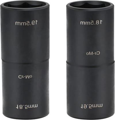 Complete Set van 1/2 Inch Dubbelzijdige Impactsleutels voor Bandenwissel - Geschikt voor Ford, Land Rover en Meer, Inclusief 18.5mm en 19.5mm Dopsleutels