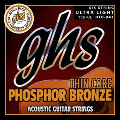 GHS Thin Core Phosphor Bronze Ultra Light 010 - 041 western gitaarsnaren