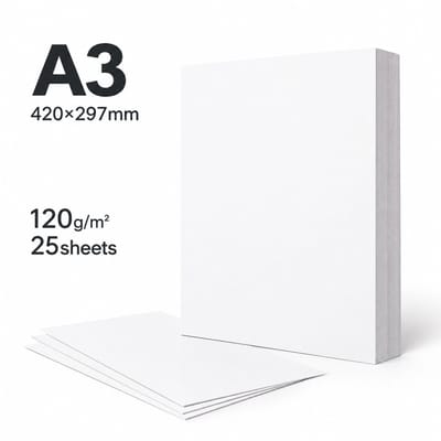 A3 markerpapier - 25 vellen - 120 g - voor tekenen - basisverpakking