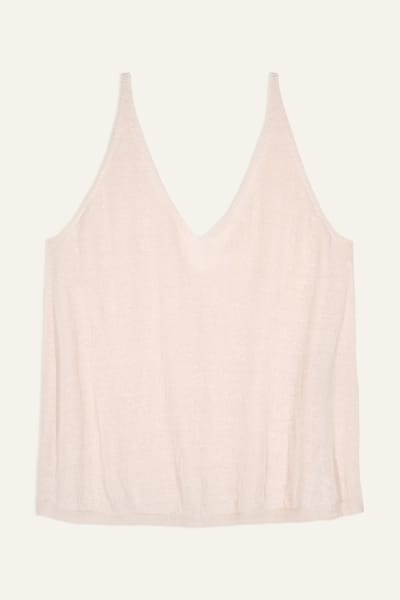 BA&SH Lady Top Ficelle Maat: L | Mouwloze Tops Outlet | Dames | Ecru