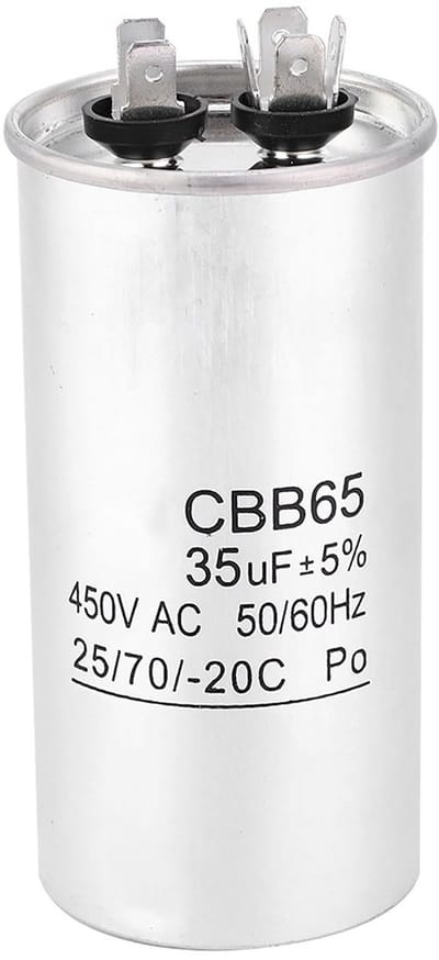 Allecto - CBB65A - Condensator - Hoogwaardige startcondensator - 450V 35uF - Waterdicht en duurzaam - Ideaal voor airconditioning en warmtepompen -...