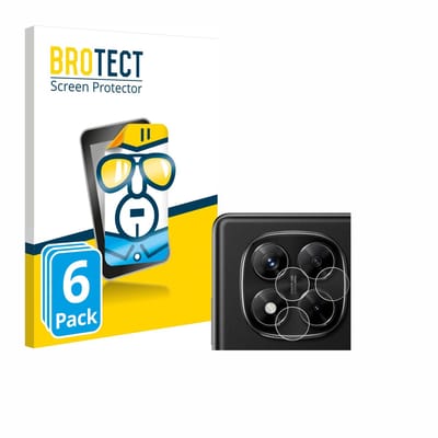 BROTECT - Screenprotector voor Xiaomi Redmi Note 14 Pro (ALLEEN Camera Lens) - Folie Beschermfolie transparant 6 Stuks
