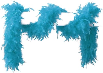 Boa Aqua Blauw - 65 Gr - 180 Cm - Veren