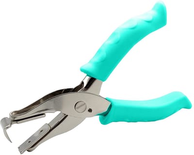 Nietjesverwijderaar roestvrij staal met antislip rubberen handgreep - geschikt voor 6 mm en 12 mm nietjes - handige hulpmiddel voor thuis, kantoor en school - groen