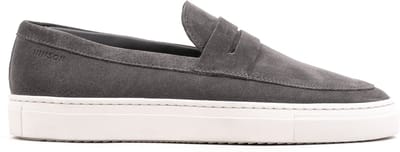 Hinson malton saddle loafers heren fumo suède