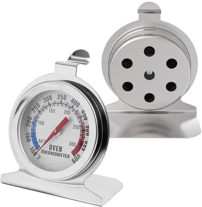 Oven Thermometer 50-300°C/100-600°F, Oven Grill Fry Chef Smoker Thermometer Direct Lezen RVS Thermometer Keuken Koken Thermometer voor BBQ Bakken