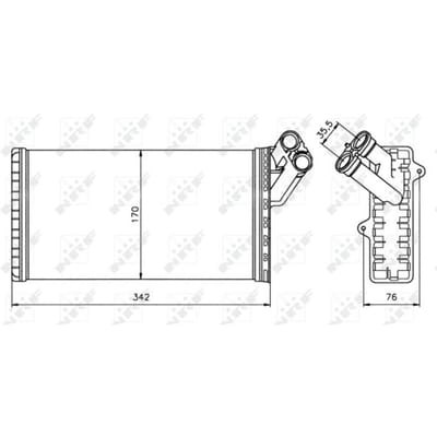 Warmtewisselaar, interieur verwarming NRF 58066