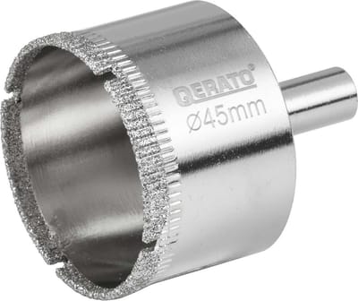 Qerato Tegelboor 45 mm nat - Glasboor - Diamantboor