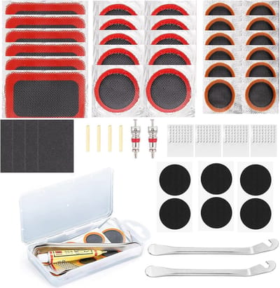 Repairkit voor Fiets- en Motorrubberbanden met 41 Onderdelen