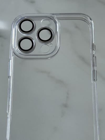 Anti-Yellow TPU/PC Hoesje - Geschikt voor iPhone 16 Pro - Met Cameralens Glas Bescherming – Transparant – 2.5mm Dikte