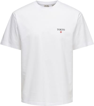 ONLY&SONS - ONSFRED BLUEPRINT LIFE RLX SS TEE - Heren - T-shirts