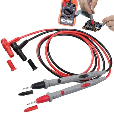 Universele Multimeter Testkabels Rood en Zwart - 1 Paar Hoge Kwaliteit Meetpennen