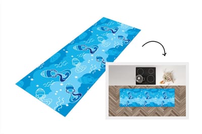 Keukenloper - Loper keuken - Aquarius - Design - Zodiac - 150x50 cm - Keukenloper vinyl