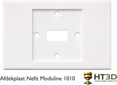 Afdekplaat Nefit Moduline 1010 - Wit - Nefit Moduline 1010 Thermostaat - Kamerthermostaat - Thermostaat - Muurplaat - Afdekraam - Grondplaat - Houder - HT3D