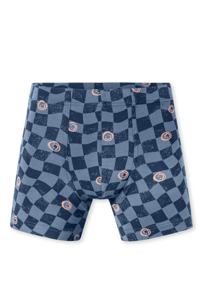 Shorts, set van 5, met streepjes, geruit, smileys, meerkleurig - 95/5 98