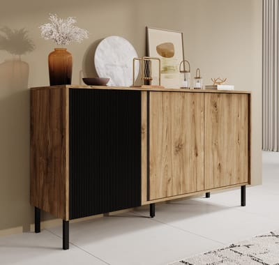 Meubella - Dressoir Margareth - Eiken - 145 cm