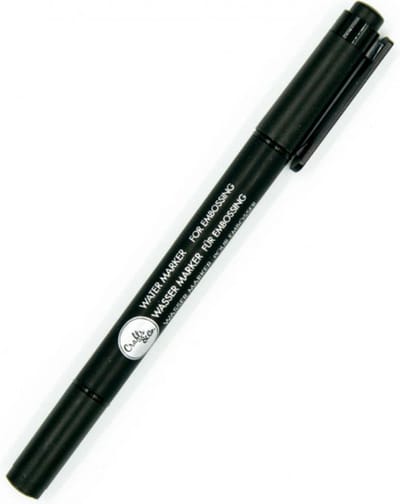 Crafts&Co Aquamarkers - Twinmarkers - Aquamarkers stiften - Embossing Marker Pen - Zwart - 1 Stuk