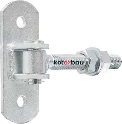 Verstelbare Torangel Draad 18 mm Deurscharnier met Schroefplaat en Veerklem