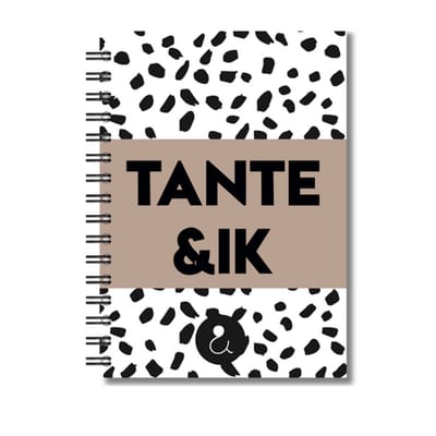 Invulboek Tante & Ik | Herinneringsboek Tante & Nichtje | A5 | Dots Sand