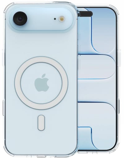 Hoesje – Geschikt voor iPhone 17 Air - Transparant - Geschikt voor MagSafe – Slank - Shock proof hoes