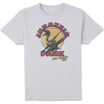 Jurassic Park Winged Threat Unisex T-Shirt - Wit - S