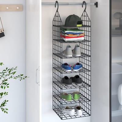 Vidaxl Organisateur Suspendu Pour Armoire Avec 7 Étagères