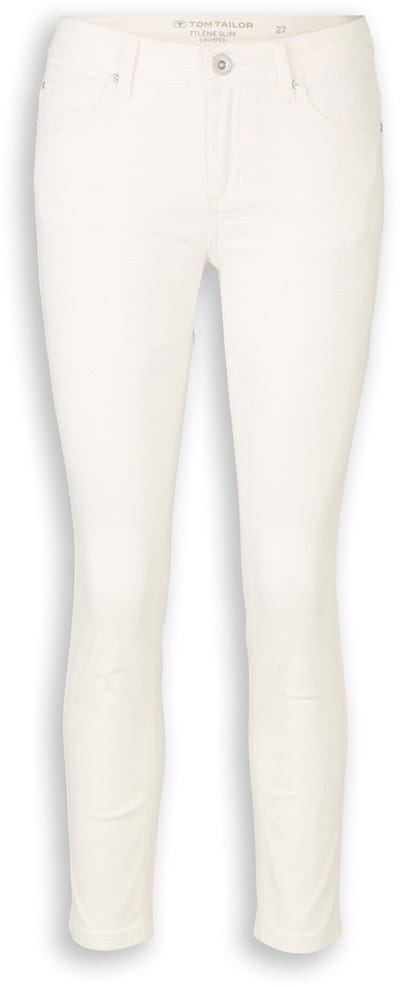 Tom Tailor - TTLENE SLIM CROPPED jeans - Maat 34/28 - White