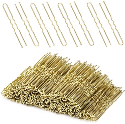 BRENZOOS- Haarknotspelden 200 stuks - U-vormige Spelden - Haarspelden voor Vrouwen - Franse Twist Clip - Haarstylingaccessoires - Metalen Bobbyspelden