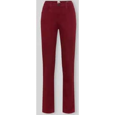 Regular fit recht broek van mix van katoen en lyocell met mix van modal, katoen en elastaan model 'MARY'