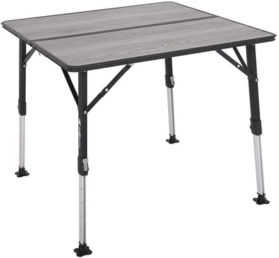 Brunner Elùtop Compack Square - Campingtafel 80 x 80 x 43/70 cm - Aluminium frame - Compact inklapbaar ontwerp