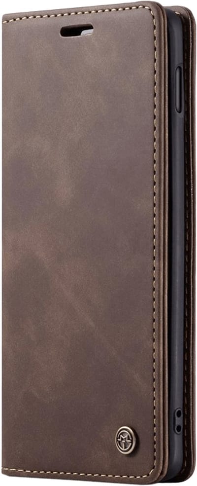 Caseme - Bookcase Bruin - Samsung Galaxy S23 Ultra Hoesje