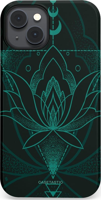 Casetastic Hoesje Geschikt voor Apple iPhone 14 Plus Magsafe - Stijlvolle Beschermende Duo-layer Case - Lotus Zen