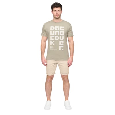 Duck and Cover Heren Moreshore Chino Korte Broek (Steen)
