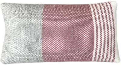 Festivity wool cushion dawn pink rectangle